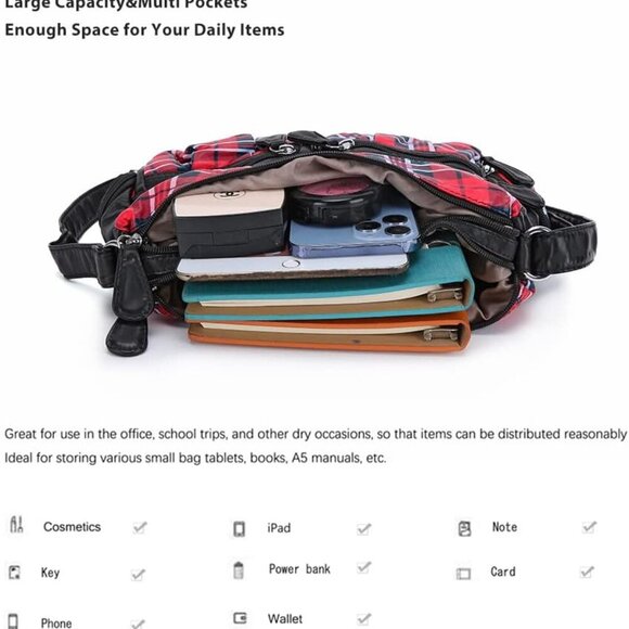 Crossbody Bags for Women, Ladies Shoulder Handbags and Purses Medium Faux Leathe - Picture 6 of 7